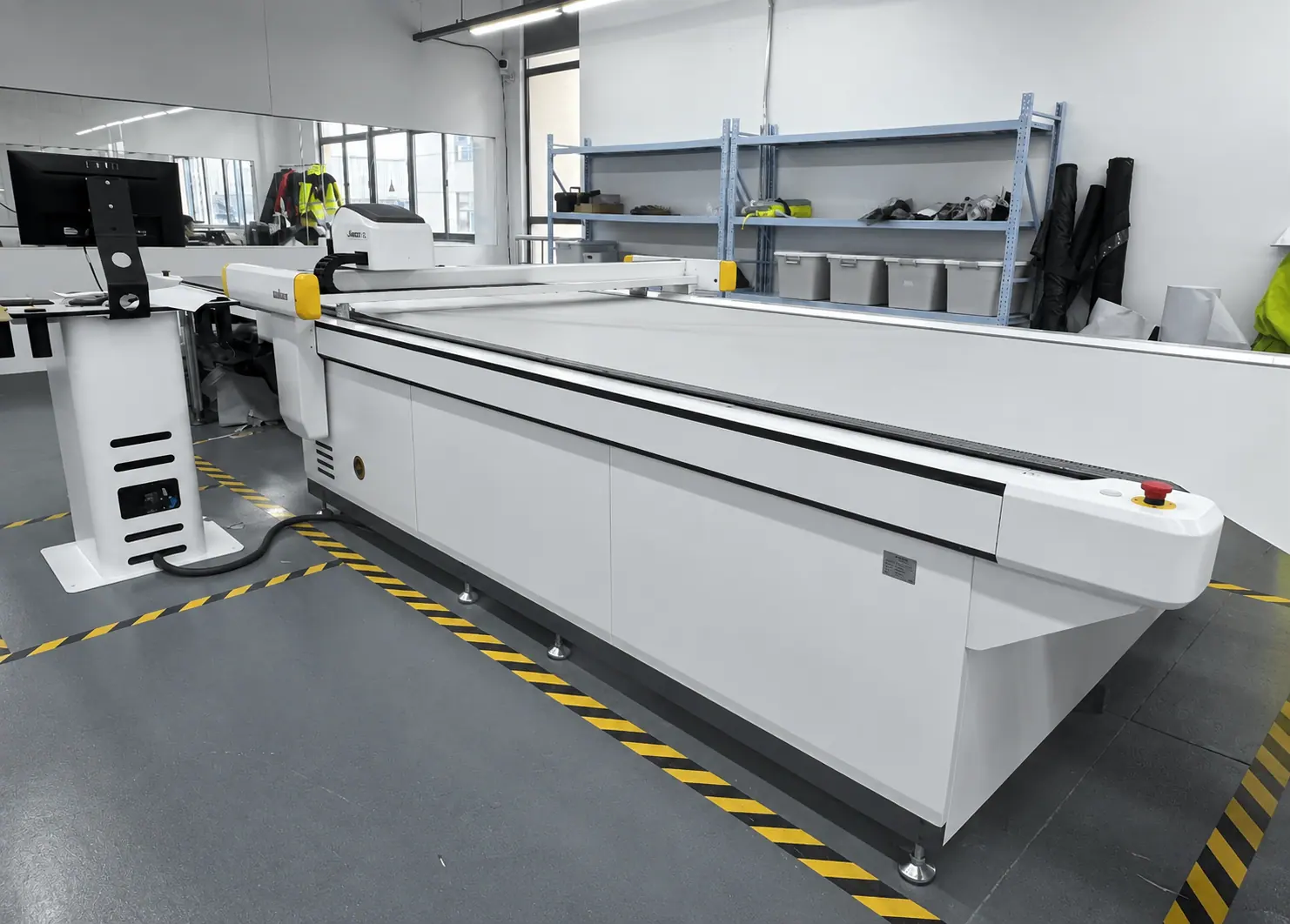 CNC cutting machine installed in an industrial production workspace